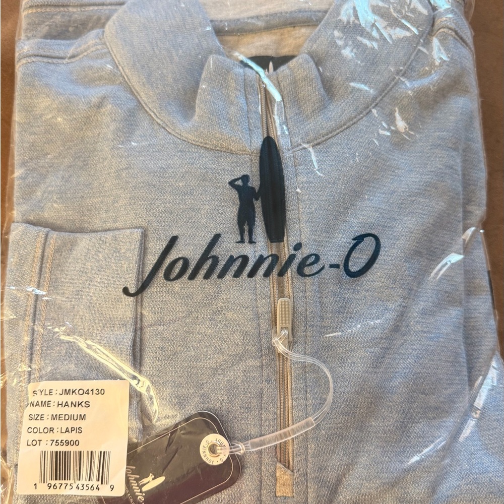Johnnie-O Lapis Blue Quarter-Zip Pullover